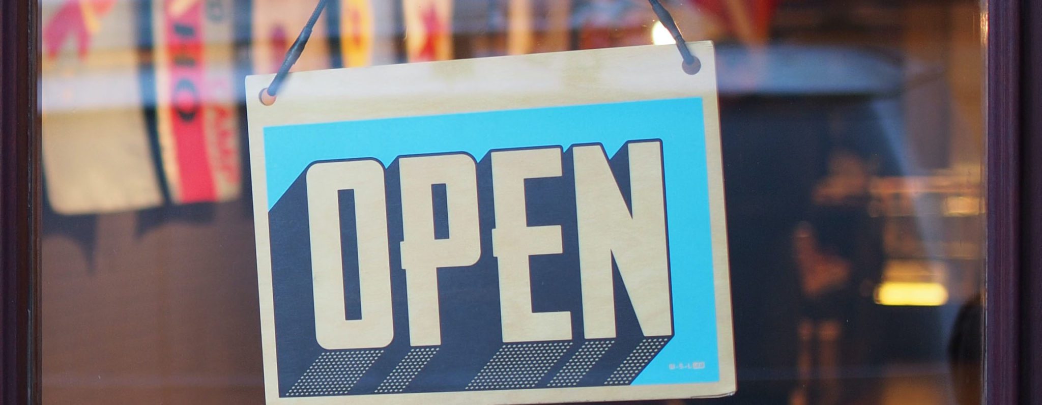 open sign