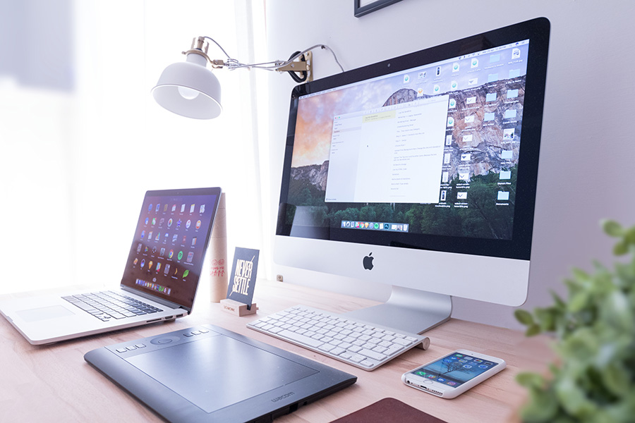 laptops on desk