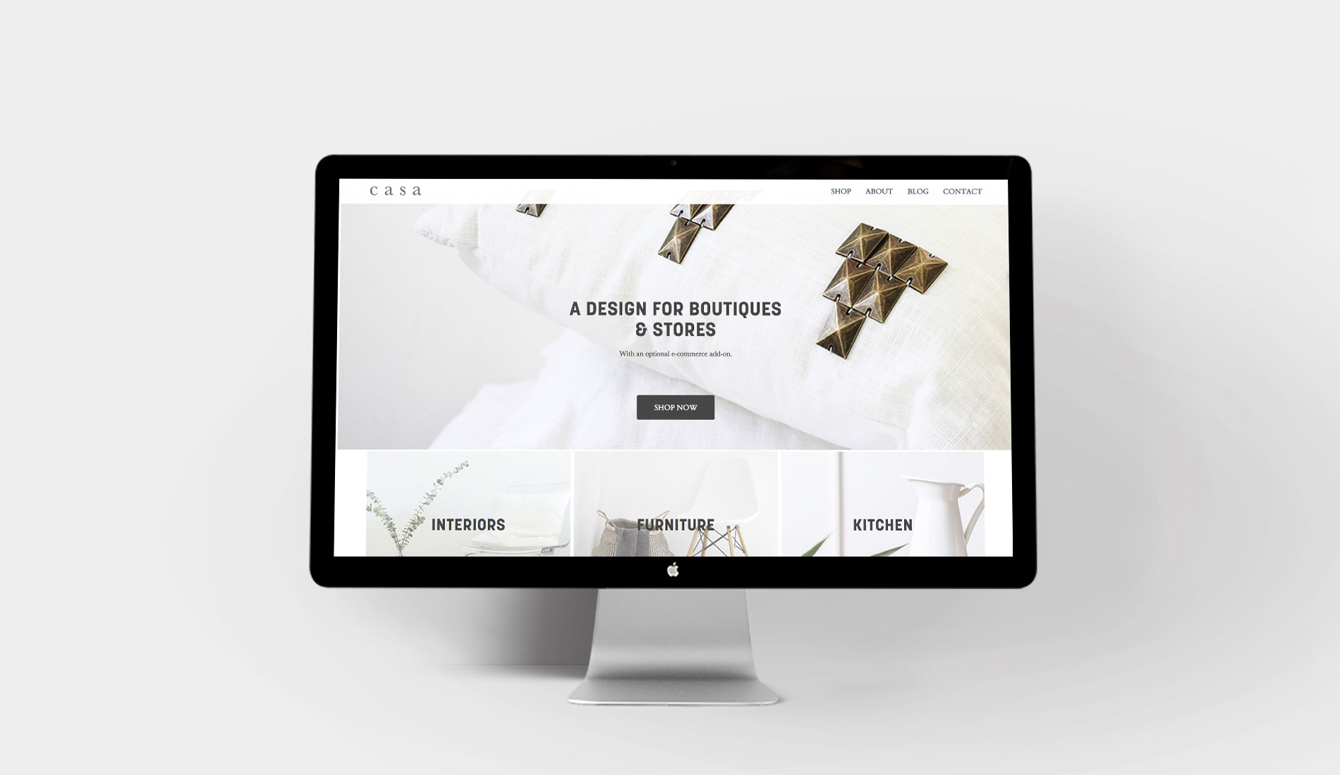 casa brand muffins website design