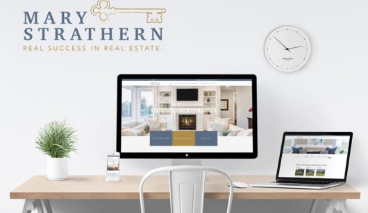 mary strathern website branding