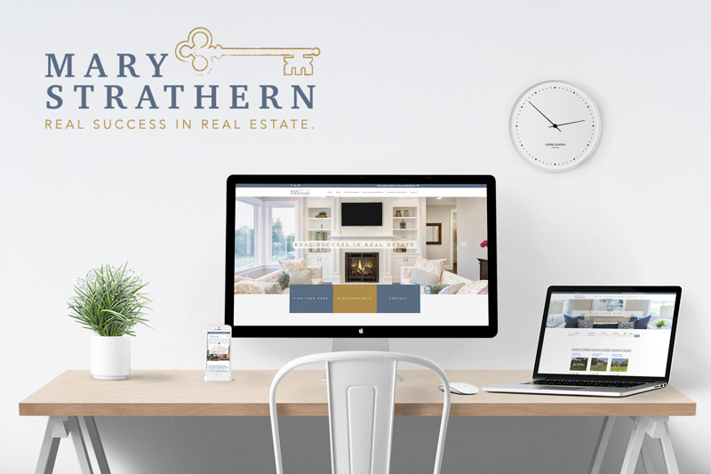 mary strathern website branding