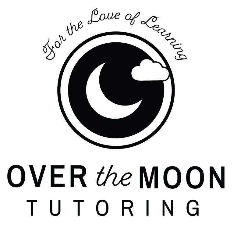 Over the Moon Tutoring logo