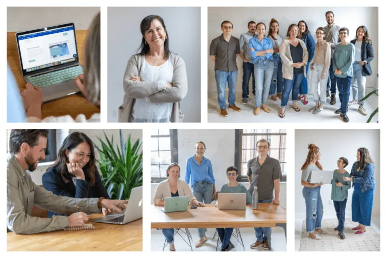 Collage of staff photos